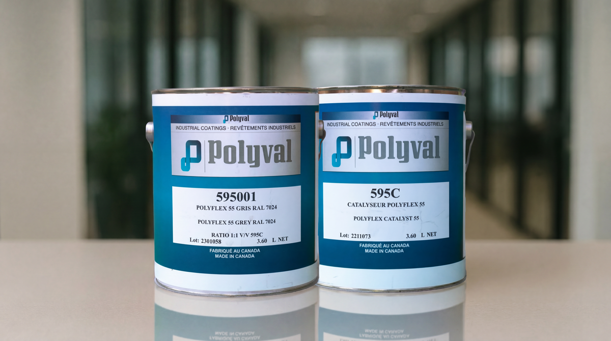Polyflex 55 Ultra-Chem Plus Acid and Chemical Resistant Coating for Mining, Oil & Gas, Industrial Applications etc. -Anti-Corrosion, Anti-Abrasion (Base: 3.60L, Activator: 3.60L)